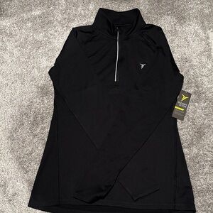 Old Navy Black Quarter-Zip Active Pullover